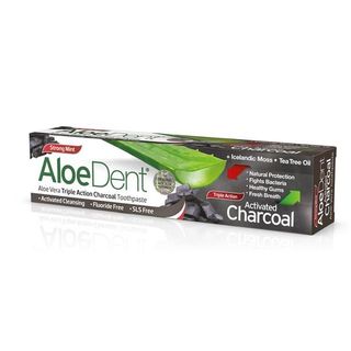 AloeDent Strong Mint Charcoal Toothpaste