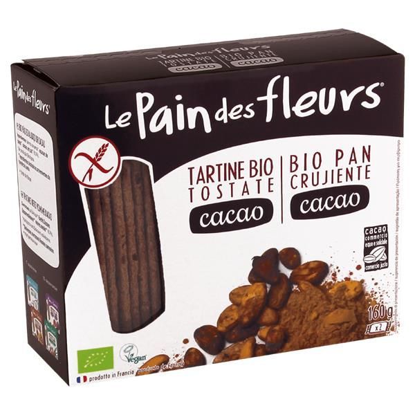 Tostas Estaladiças Cacau Bio Sem Glúten 150 Gramas Le Pain Des Fleurs