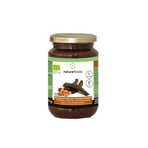 Manteiga De Alfarroba E Amêndoa Bio Naturefoods 330 Gramas