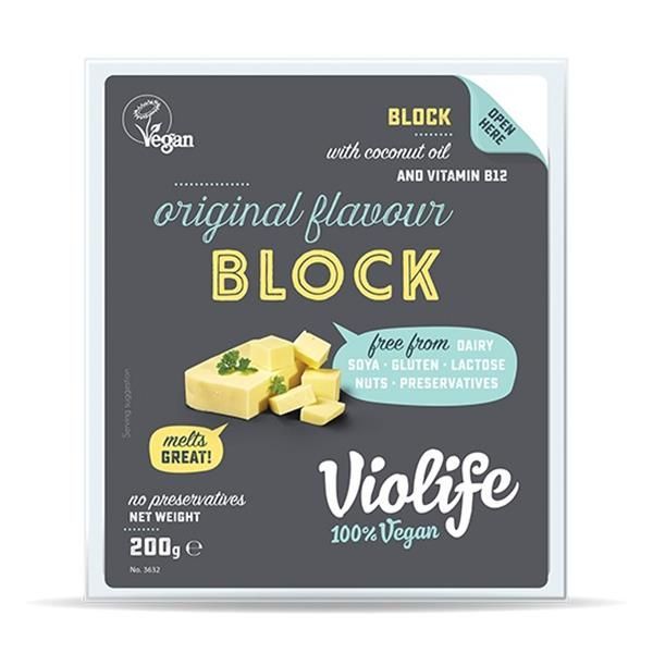 Bloco Vegan Coco - Original Violife 400 Gramas