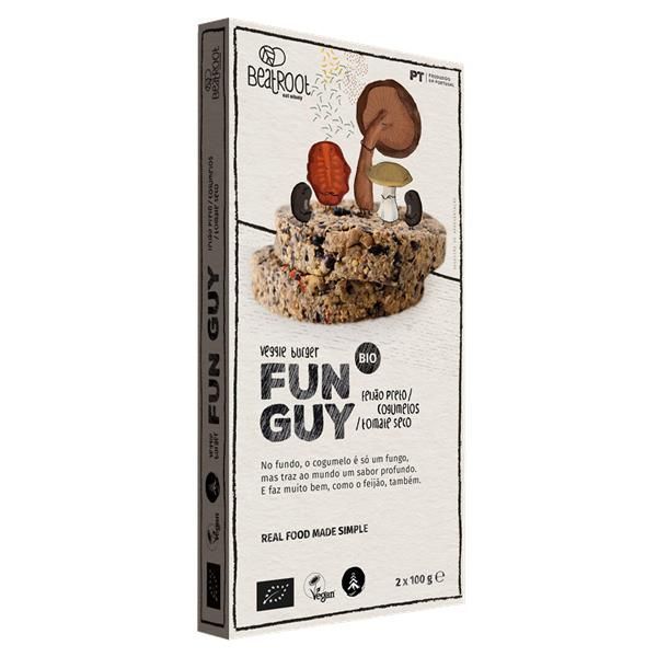 Hamburguer Bio Vegan Com Feijão Preto, Cogumelos E Tomate Beatroot 200 Gramas