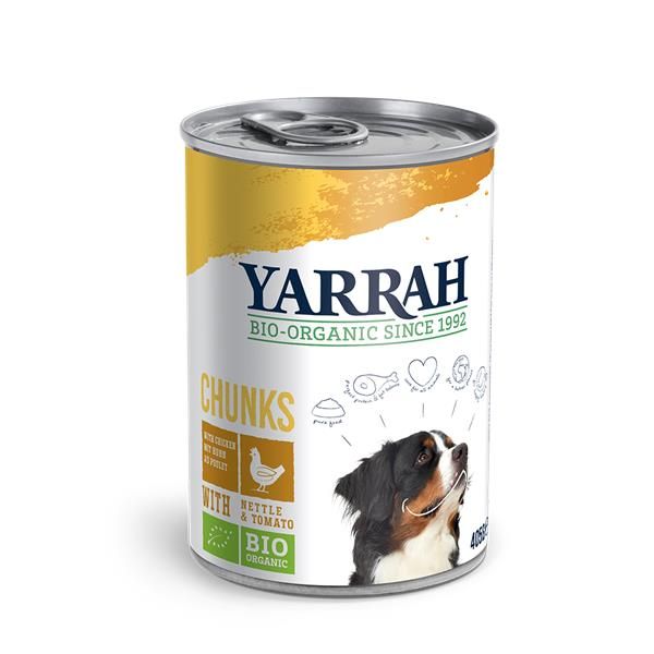 Yarrah Cão Almôndega Frango Bio 405G