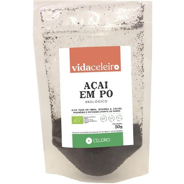 Açaí Em Pó Biológico Vida Celeiro 50 Gramas