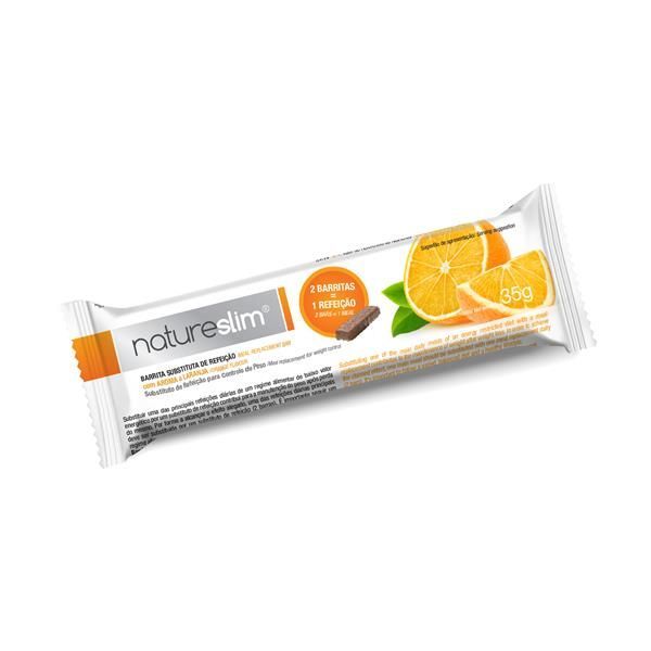Barra Substitura De Refeição Laranja Natureslim 35 Gramas