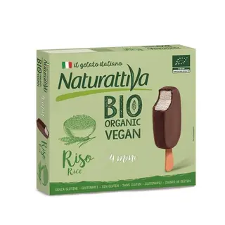 Mini Sándwich De Helado De Verduras Sin Gluten Ecológico De Arroz 200G Naturattiva
