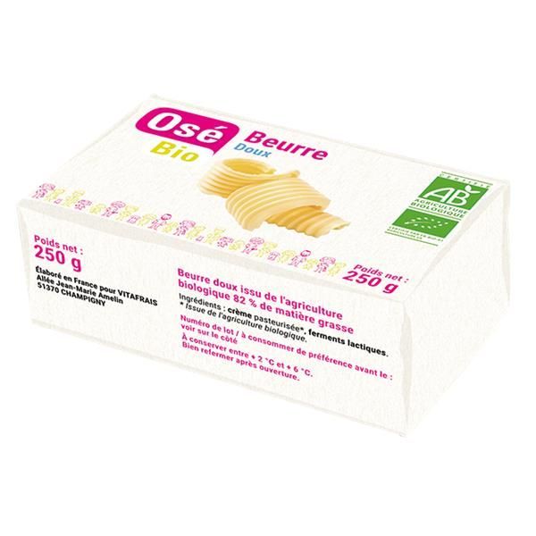 Manteiga Sem Sal Bio 250G Osé Bio 250 Gramas