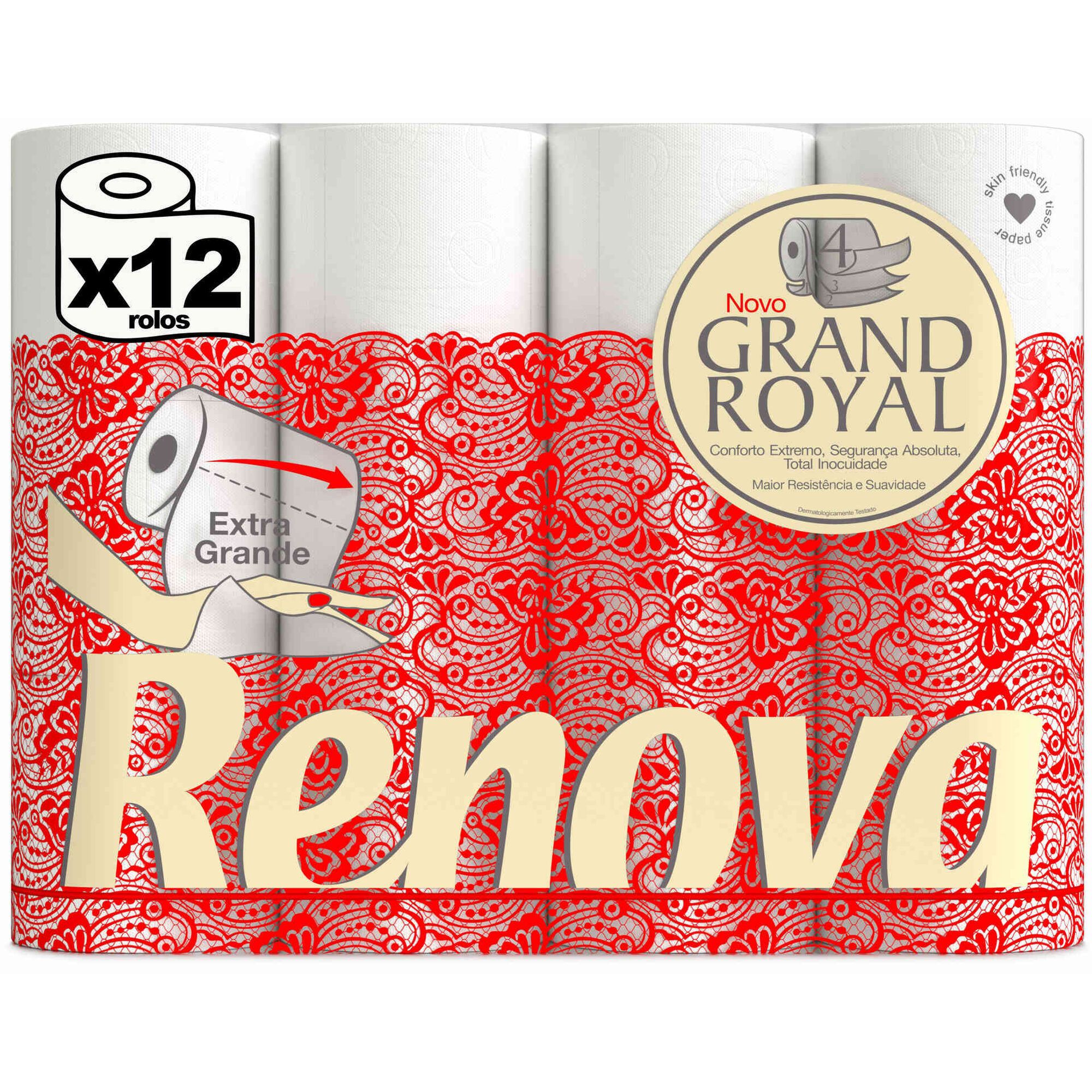 Papel Higiénico 4 Folhas Grand Royal Renova