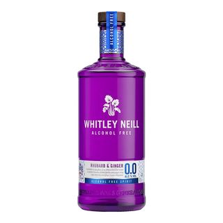 Gin Whitley Neill cu aroma de rubarba si ghimbir, fara alcool, 0.7 l