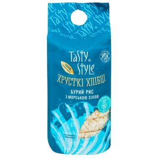 Хлібці Tasty Style бурий рис з морською сіллю 100г