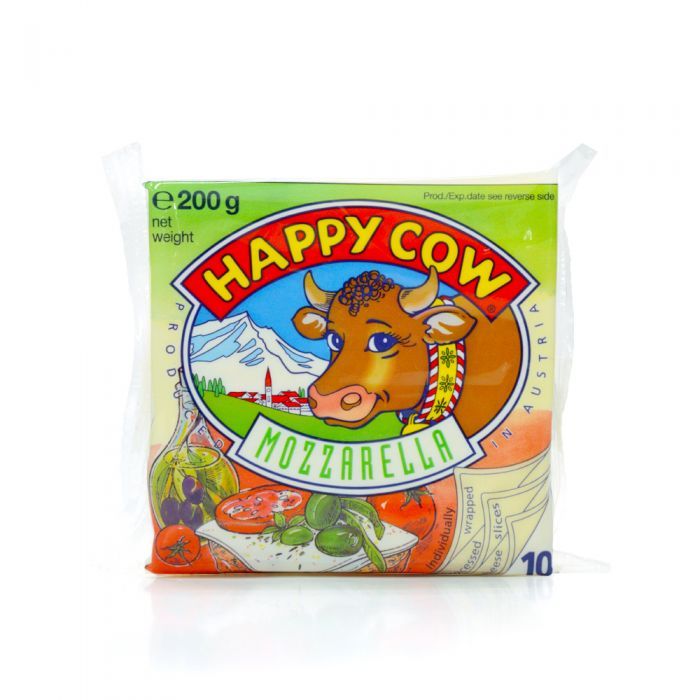 Happy Cow Mozzarella 10 Cheese Slices 200G