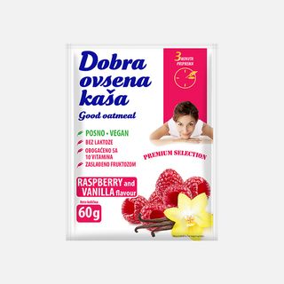 Dobra ovsena kaša malina vani 60g