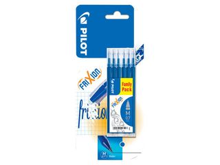 Recambio Bolígrafos Borrables Pilot Frixion Ball & Clicker 6 uds - Azul