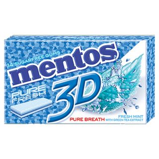 Mentos Pocket 3D Chewing-Gum Fresh Mint sans sucre 5 pièces 8.5g