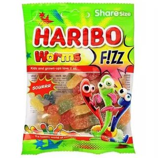 Haribo Fizz Worms Gommes 70g