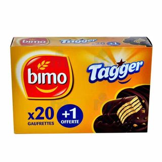 Pack gaufrettes au cacao Tagger 20x24g  - BIMO