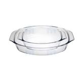 Set De 2 Plats Oval Pyrex 30x21cm Et 39x27cm