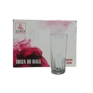 6 verres à eau forme haute Ibiza - LUXUS