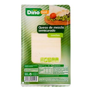 Hiperdino Queso Semicurado Lonchas 200 G