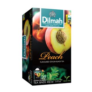 Dilmah Thé Noir Saveur Pèche Sachets 20 Unités 40g