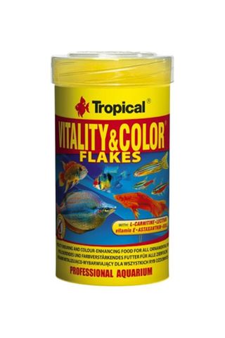 Tropical Vitaly & Color Escamas con Vitamina E para peces 250 ml