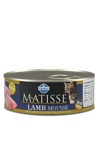 Mâncare pentru pisici Farmina Matisse mousse de miel, 85g