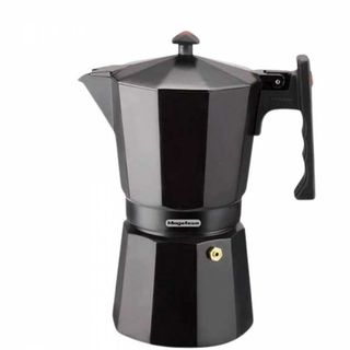 Magefesa Cafetière Italienne 9 tasses Colombia Cafetière 9 tasses en aluminium noire