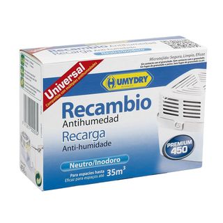 RECARGA PARA DESUMIDIFICADOR HUMYDRY NEUTRO 450G