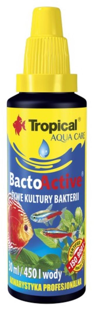 Tropical Aqua Care Bacto Active Acondicionador de agua para acuarios 30 ml