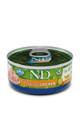 "N&D Can Cat Natural Chicken 70g"