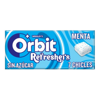 Orbit Chicles Refreshers sin Azúcar de Menta 7x16g