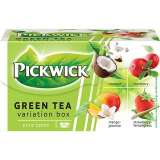 Чай (4*5 ф/п *1,5 г) PICKWICK АСОРТІ суміш зеленого травяного та шматочків фруктів к/уп
