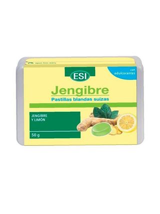 Pastillas Blandas Suizas de Jengibre y Limón 50g Esi