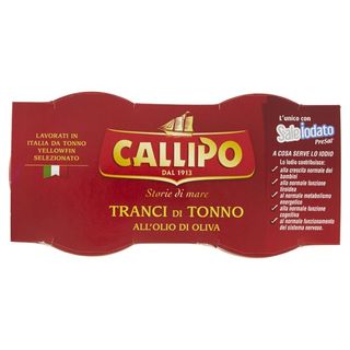 Callipo Tonno in Tranci Olio di Oliva 70g x 2