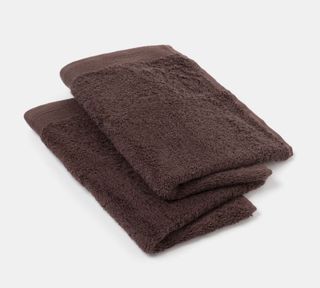 Serviette Bio Marron Foncé Tex 50X30 Cm 2 Pcs.