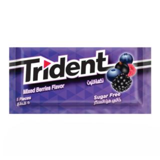 Trident Chewing Gum Baies Mélangées 5 pièces