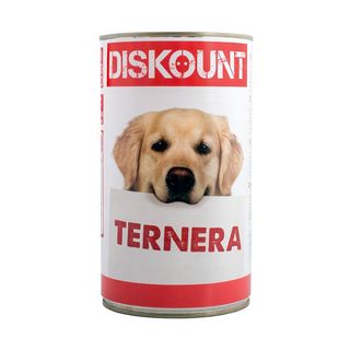 Diskount Adult Ternera lata para perros   1.2 kg