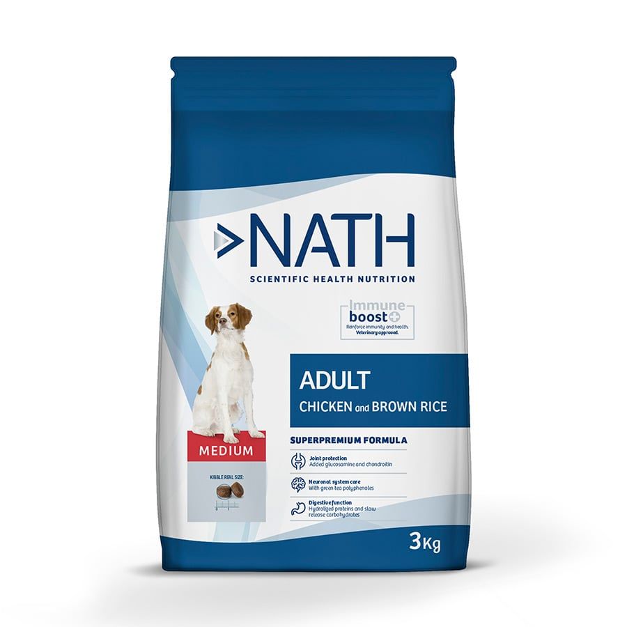 Nath Adult Medium Frango ração para cães - 3KG