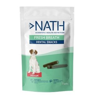 Nath Snacks Dentales Medium Fresh Breath para perros 7uds