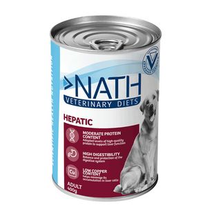 Nath Veterinary Diets Hepatic lata para perros   400 g