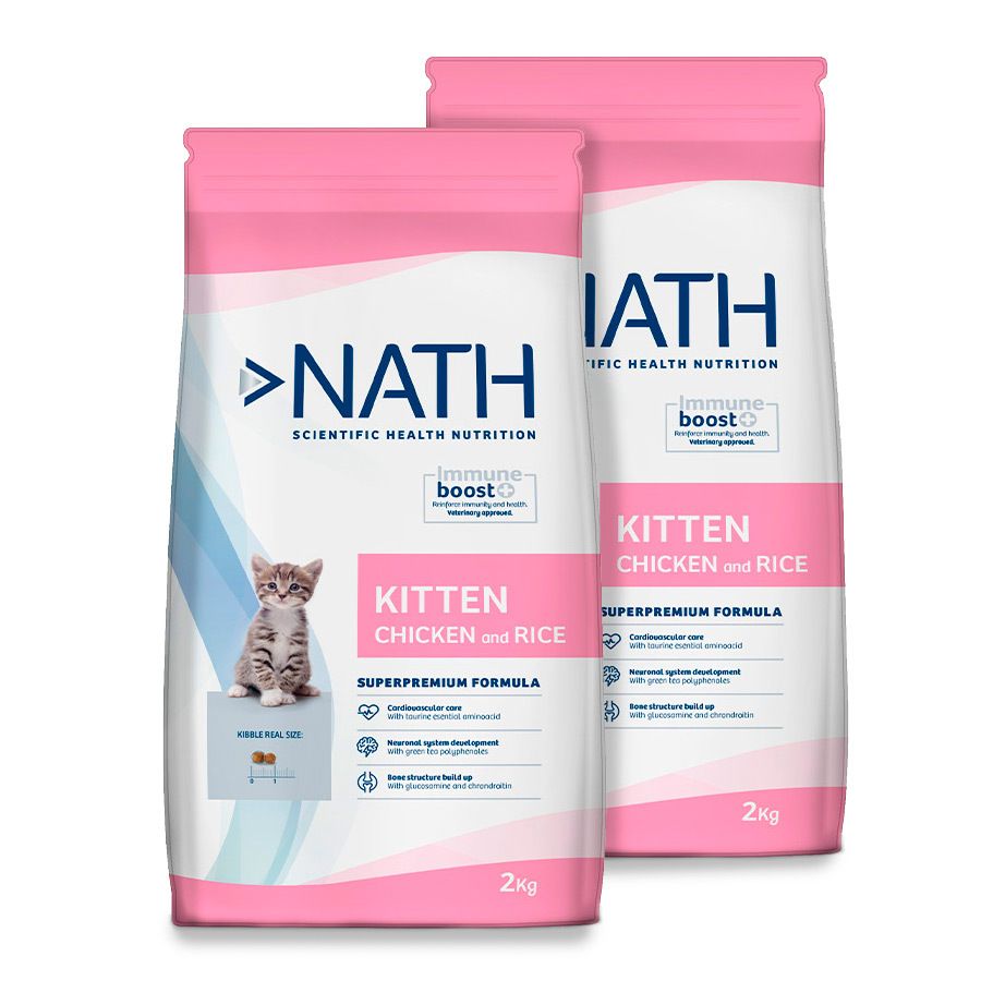 Nath Kitten Frango e Arroz ração para gatos - 400 GR