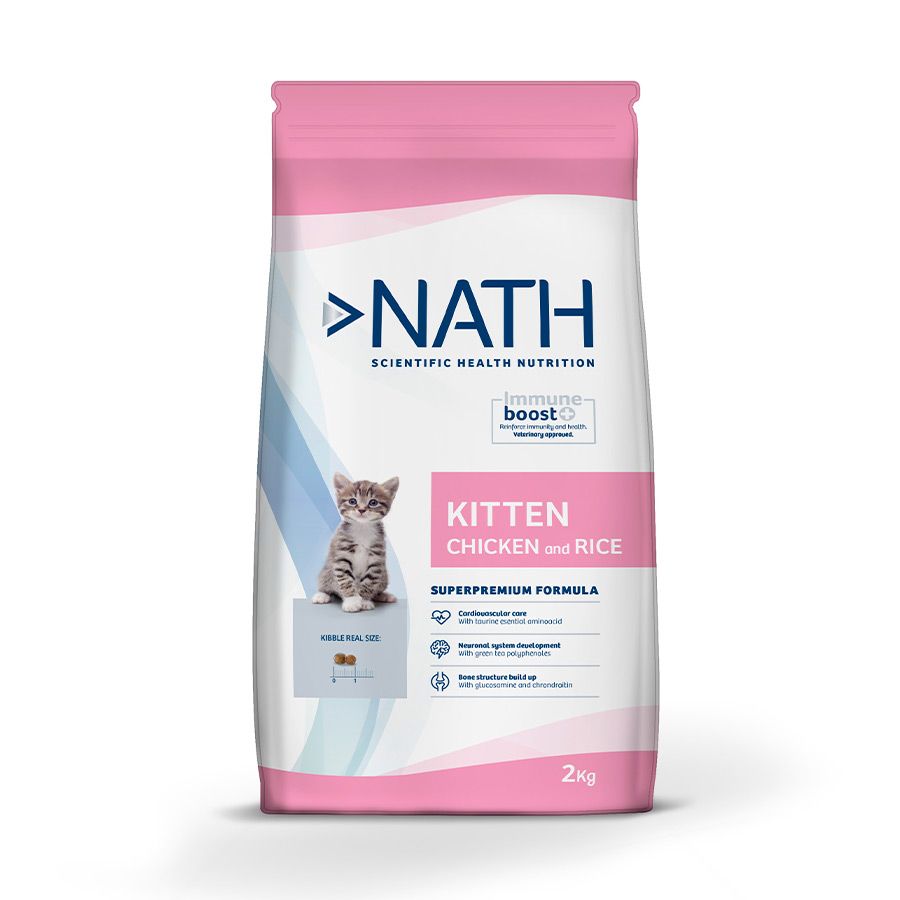 Nath Kitten Frango e Arroz ração para gatos - 2KG