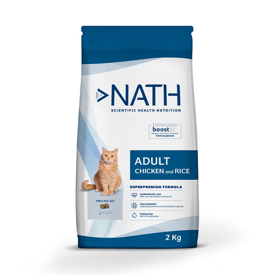 Nath Adult Frango e Arroz ração para gatos - 2KG