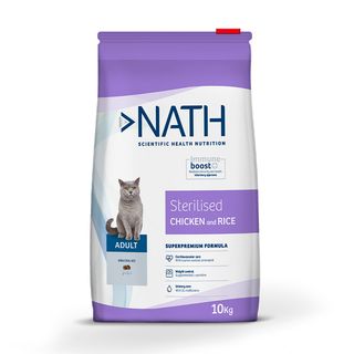 Nath Adult Sterilised Pollo y Arroz pienso para gatos 400gr