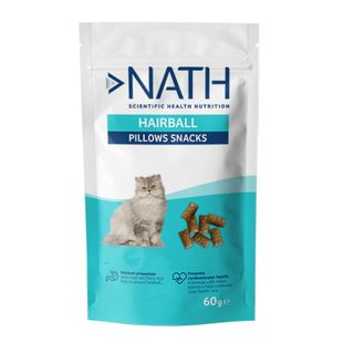 Nath Pillow Snacks Bocaditos Hairball para gatos 60g