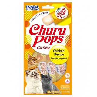 Zestaw promocyjny 3+1 za 1 grosz INABA CHURU POPS kurczak 4x15g