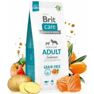 BRIT CARE Grain-free Skin&Coat, losos i krumpir, 3kg