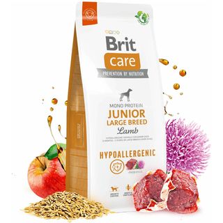 BRIT CARE Hypoallergenic Monoprotein Large Breed JUNIOR, janjetina i riža, 3kg