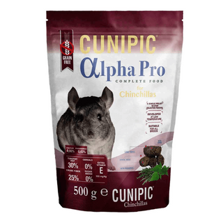 Cunipic Alpha Pro Grain Free comida para chinchillas 500gr