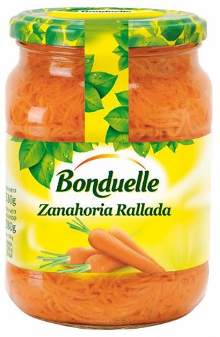 Zanahorias Ralladas Bonduelle Frasco P.Escurrido 280 Gr. P.Neto 530 Gr.