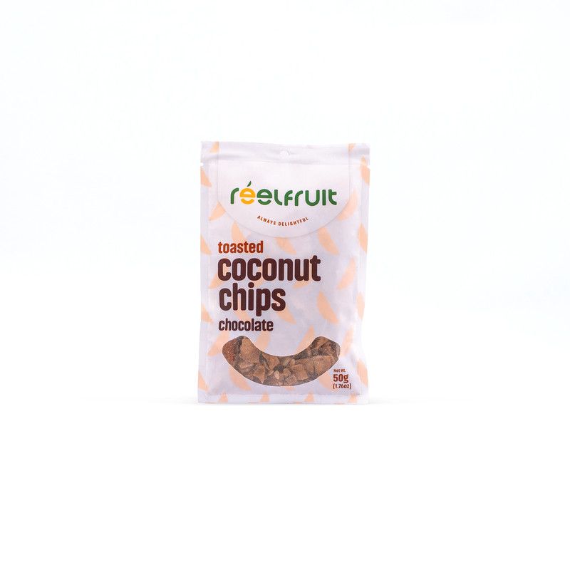 Reel Fruit Toasted Coconut Chips Chocolate 50G